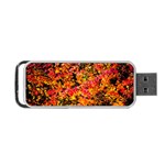 Orange, yellow cotoneaster leaves in autumn Portable USB Flash (Two Sides) Front