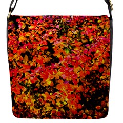 Orange, Yellow Cotoneaster Leaves In Autumn Flap Messenger Bag (s) by FunnyCow