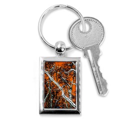 Red Night Of Winter Key Chains (rectangle)  by FunnyCow