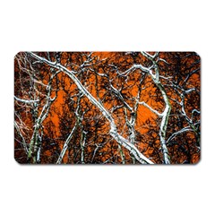 Red Night Of Winter Magnet (rectangular) by FunnyCow