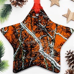 Red Night Of Winter Star Ornament (two Sides) by FunnyCow