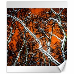 Red Night Of Winter Canvas 8  X 10  by FunnyCow