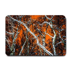 Red Night Of Winter Small Doormat  by FunnyCow