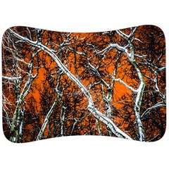 Red Night Of Winter Velour Seat Head Rest Cushion by FunnyCow