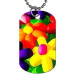 Toy Balloon Flowers Dog Tag (Two Sides) Front