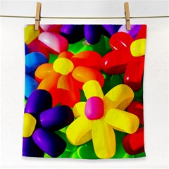 Toy Balloon Flowers Face Towel by FunnyCow