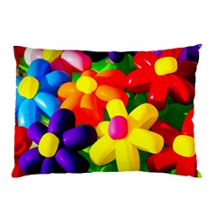 Toy Balloon Flowers Pillow Case by FunnyCow