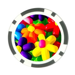 Toy Balloon Flowers Poker Chip Card Guard (10 Pack) by FunnyCow