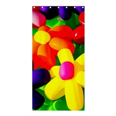 Toy Balloon Flowers Shower Curtain 36  X 72  (stall)  by FunnyCow