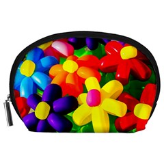 Toy Balloon Flowers Accessory Pouches (large)  by FunnyCow