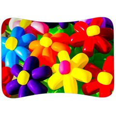 Toy Balloon Flowers Velour Seat Head Rest Cushion by FunnyCow