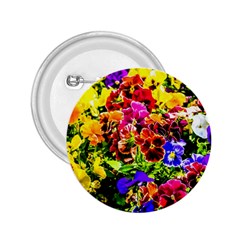 Viola Tricolor Flowers 2 25  Buttons by FunnyCow