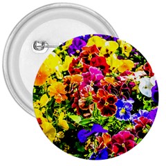 Viola Tricolor Flowers 3  Buttons by FunnyCow