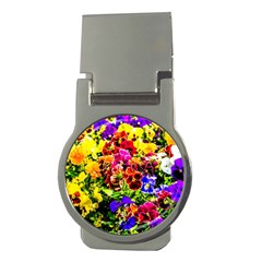 Viola Tricolor Flowers Money Clips (round)  by FunnyCow