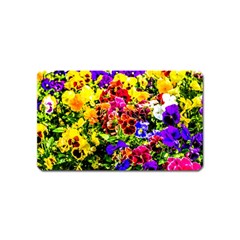 Viola Tricolor Flowers Magnet (name Card) by FunnyCow