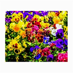 Viola Tricolor Flowers Small Glasses Cloth by FunnyCow