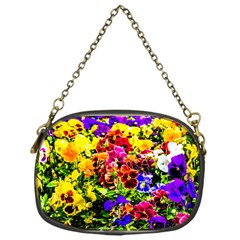 Viola Tricolor Flowers Chain Purses (one Side)  by FunnyCow