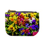 Viola Tricolor Flowers Mini Coin Purses Front