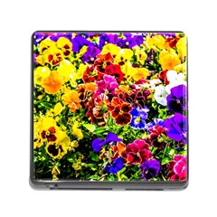 Viola Tricolor Flowers Memory Card Reader (square 5 Slot) by FunnyCow