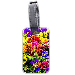 Viola Tricolor Flowers Luggage Tags (two Sides) by FunnyCow