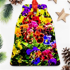 Viola Tricolor Flowers Ornament (bell) by FunnyCow