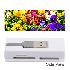 Viola Tricolor Flowers Memory Card Reader (stick) by FunnyCow