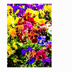 Viola Tricolor Flowers Large Garden Flag (two Sides) by FunnyCow