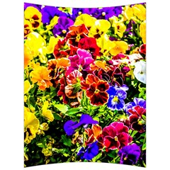 Viola Tricolor Flowers Back Support Cushion by FunnyCow