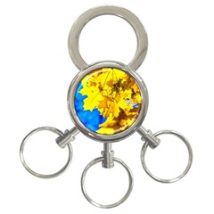 Yellow Maple Leaves 3-ring Key Chains by FunnyCow