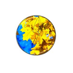 Yellow Maple Leaves Hat Clip Ball Marker (10 Pack) by FunnyCow