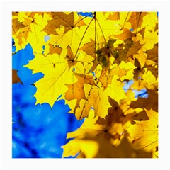 Yellow Maple Leaves Medium Glasses Cloth by FunnyCow