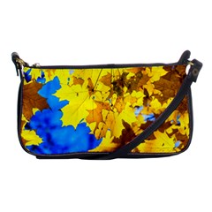 Yellow Maple Leaves Shoulder Clutch Bags by FunnyCow