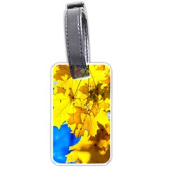 Yellow Maple Leaves Luggage Tags (one Side)  by FunnyCow