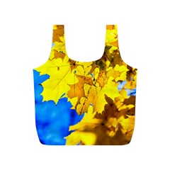 Yellow Maple Leaves Full Print Recycle Bags (s)  by FunnyCow