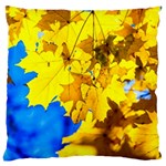 Yellow Maple Leaves Standard Flano Cushion Case (Two Sides) Front