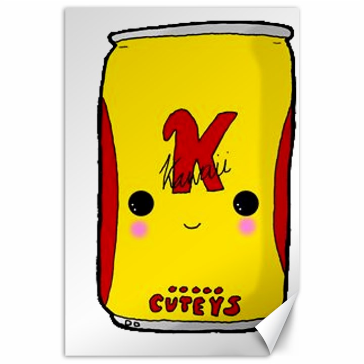 Kawaii cute Tennants Lager Can Canvas 24  x 36 