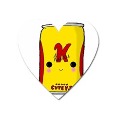 Kawaii Cute Tennants Lager Can Heart Magnet by CuteKawaii1982