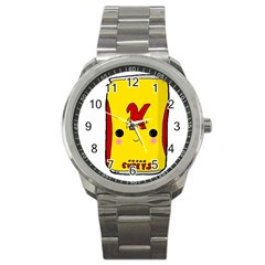 Kawaii Cute Tennants Lager Can Sport Metal Watch by CuteKawaii1982