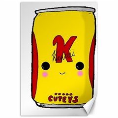 Kawaii Cute Tennants Lager Can Canvas 24  X 36 