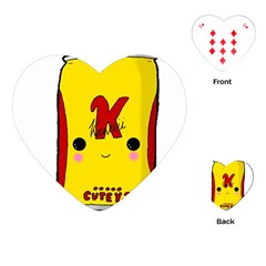 Kawaii Cute Tennants Lager Can Playing Cards (heart)  by CuteKawaii1982