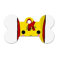 Kawaii Cute Tennants Lager Can Dog Tag Bone (one Side) by CuteKawaii1982