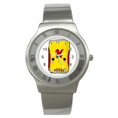 Kawaii Cute Tennants Lager Can Stainless Steel Watch