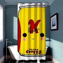 Kawaii Cute Tennants Lager Can Shower Curtain 36  X 72  (stall)  by CuteKawaii1982