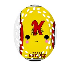 Kawaii Cute Tennants Lager Can Ornament (oval Filigree) by CuteKawaii1982