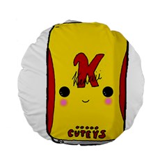 Kawaii Cute Tennants Lager Can Standard 15  Premium Round Cushions