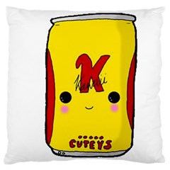 Kawaii Cute Tennants Lager Can Large Flano Cushion Case (one Side)