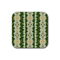 Fantasy Jasmine Paradise Bloom Rubber Coaster (square)  by pepitasart