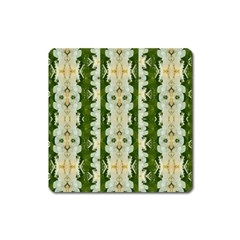 Fantasy Jasmine Paradise Bloom Square Magnet by pepitasart