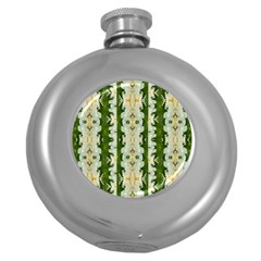 Fantasy Jasmine Paradise Bloom Round Hip Flask (5 Oz) by pepitasart