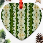 Fantasy Jasmine Paradise Bloom Heart Ornament (Two Sides) Front